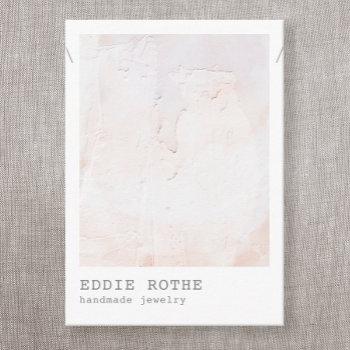 pastel plaster abstract necklace display  business business card