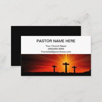 pastor and church  business card