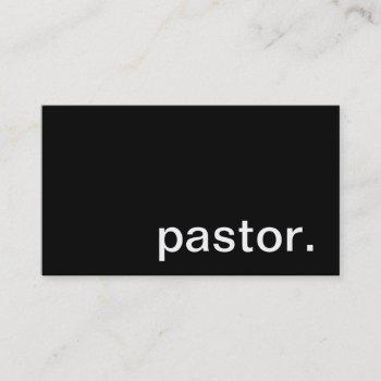 pastor business card