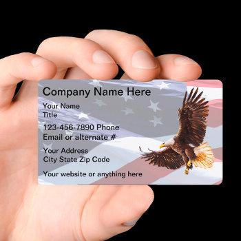 patriotic americana eagle theme business card