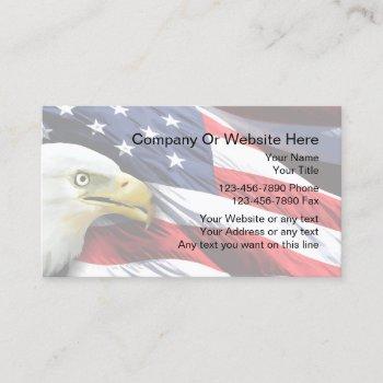 patriotic business card template
