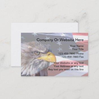 patriotic theme business cards