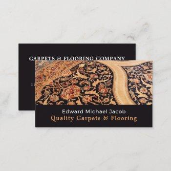 patterned carpet, carpet layer, fitter business card