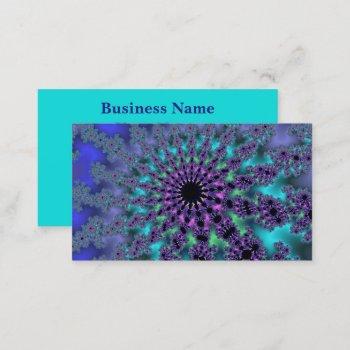 peacock burst business card