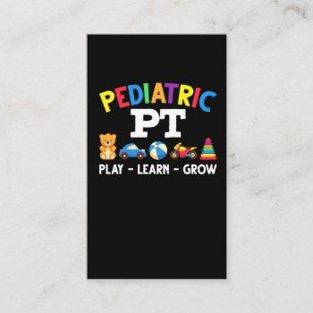 pediatric pt kids physical therapy pediatrician business card