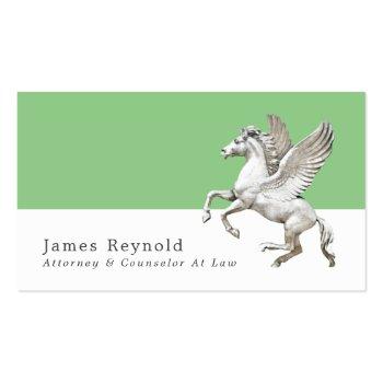 Small Pegasus, Legal Professional Business Card Front View