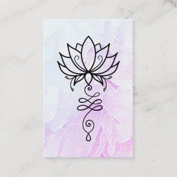 *~* peony nirvana sacred geometry yoga . lotus business card