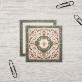 persian carpet cleaning square business card