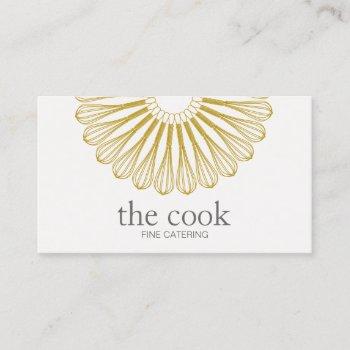 personal chef logo catering whisk cater business card