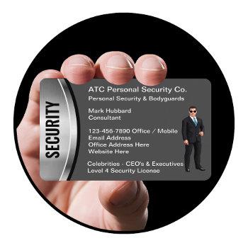 personal security bodyguards business cards