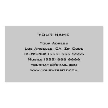 Small Personal Trainer Business Card Back View