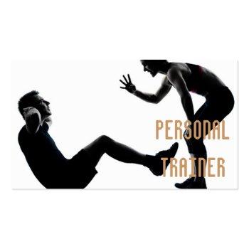 Small Personal Trainer Business Card Front View