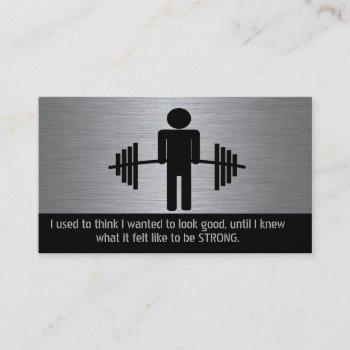 personal trainer business card