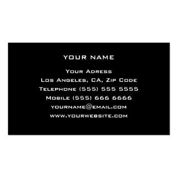 Small Personal Trainer & Fitness Business Card Back View