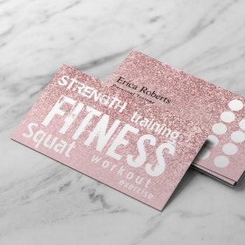 personal trainer rose gold glitter fitness loyalty