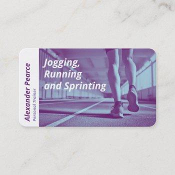 personal trainer | running business card
