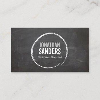 personal trainer sketch logo business card