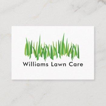 personalize lawn care mowing garden 100 business card