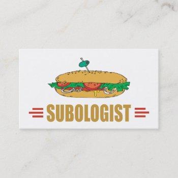 personalize sub sandwiches business card