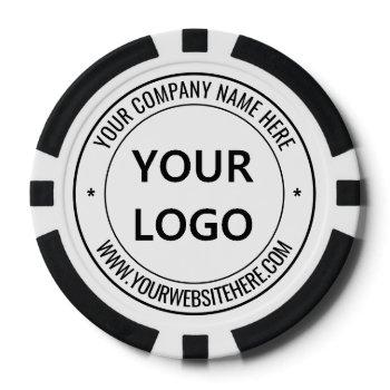 personalized company logo and text poker chips