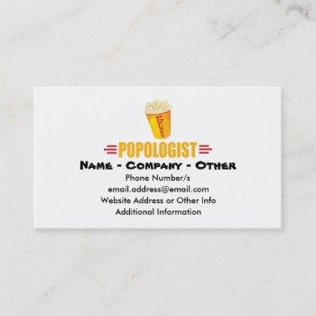 personalized funny popcorn business card