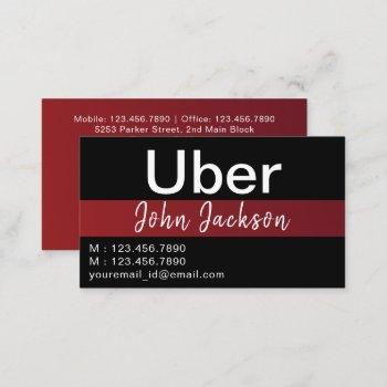  personalized uber business cards