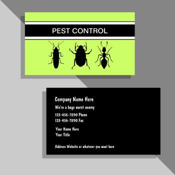 pest control business cards