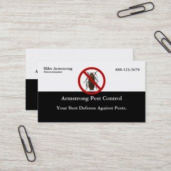pest control insect bug exterminator business card