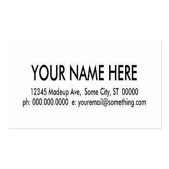 Small Pest Control. Mini Business Card Back View