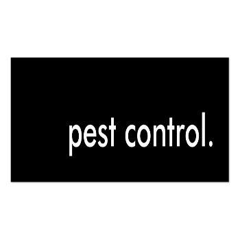 Small Pest Control. Mini Business Card Front View