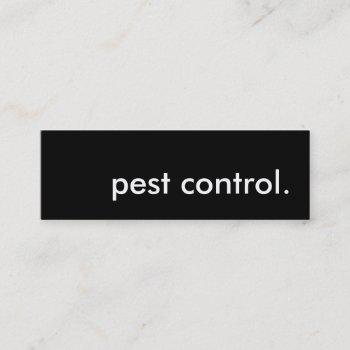 pest control. mini business card