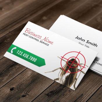 pest control professional bug killer business card