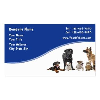 Small Pet Business Cards Front View