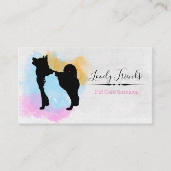 pet care services/ sitting services business card