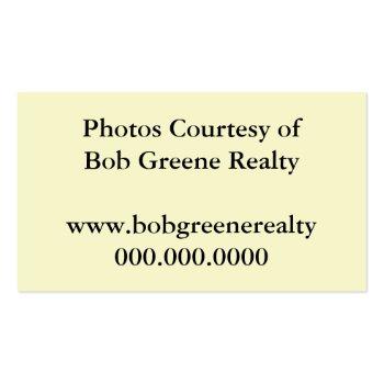 Small Photo Prop Sign Business Card Back View