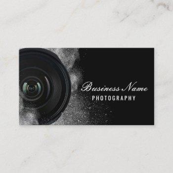 photographer camera black & white photography business card