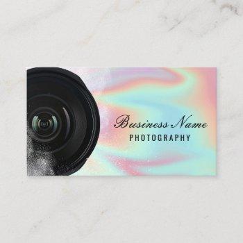 photographer camera holographic photography business card