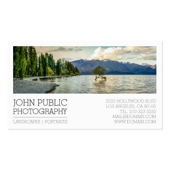Small Photographer Photography Plain White Business Card Front View