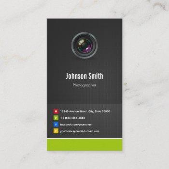 photographer - premium creative innovative business card