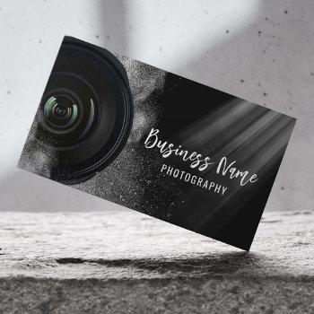 photographer professional black white photography business card