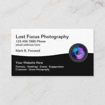 photography services local photographer business card