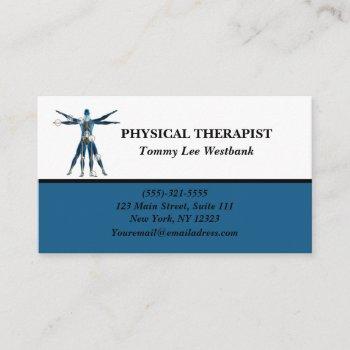 physical therapist  business card