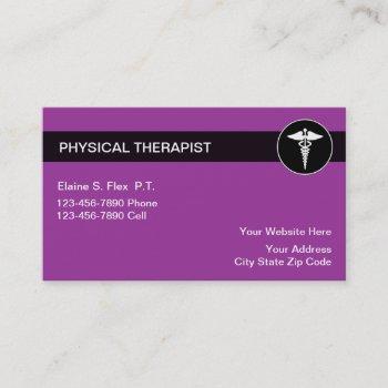 physical therapy business cards