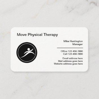 physical therapy medical logo template business card