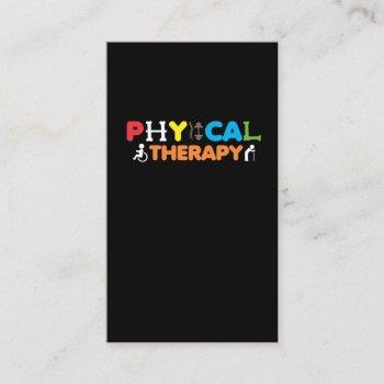 physical therapy pt therapist physiotherapy business card