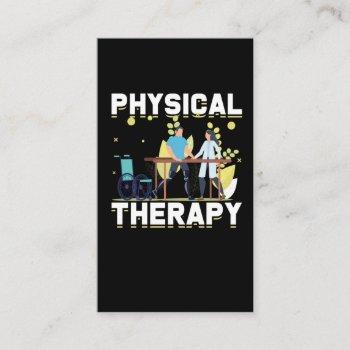 physical therapy working physiotherapy occupation business card