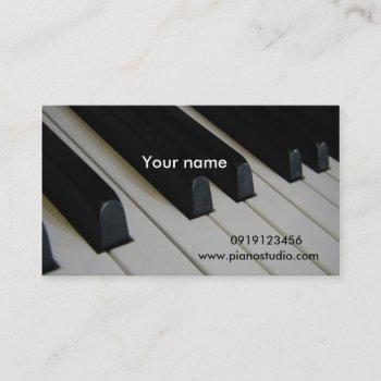 piano/ business card