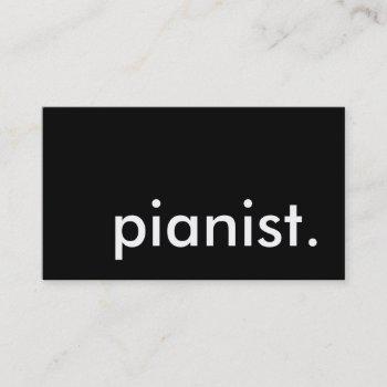 piano. business card