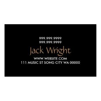 Small Piano Tuning & Repair Music Instructor Business Business Card Back View