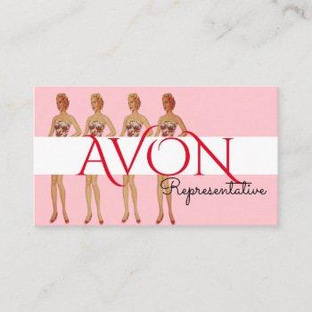 pink ladies personalized avon business card